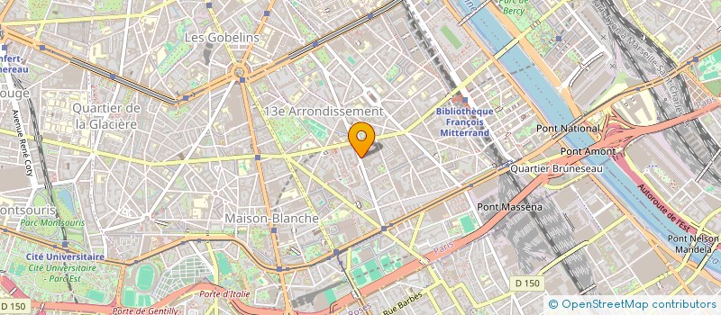 localisation de l'entreprise SYND COPR 68 RUE NATIONALE  PARIS