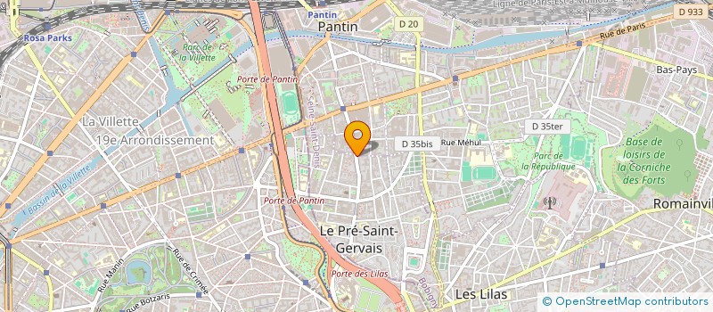 localisation de l'entreprise SYND.COPR. 68 RUE SAINT HONORE PARIS1 à LE PRE-SAINT-GERVAIS