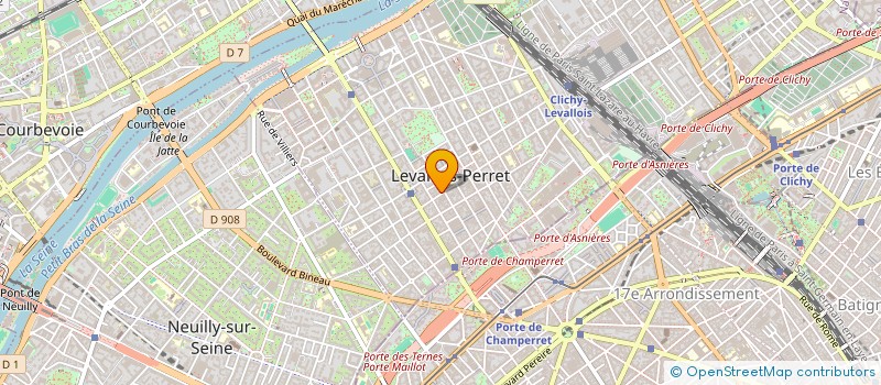 localisation de l'entreprise SYND.COPR. 69 R ARISTIDE BRIAND à LEVALLOIS-PERRET