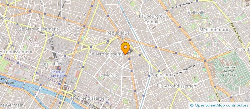 localisation de l'entreprise SYND.COPR. 69 RUE CHARLOT 75003 PARIS RE  PARIS