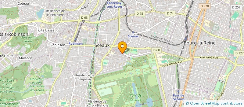 localisation de l'entreprise SYND.COPR. 6B RUE DES FOSSES 94 VILLIERS à SCEAUX