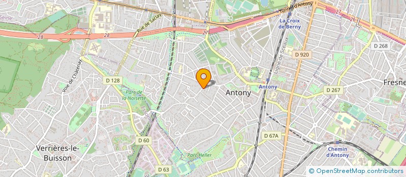 localisation de l'entreprise SYND.COPR. 7-9-11 RUE DU COLONEL FABIEN à ANTONY