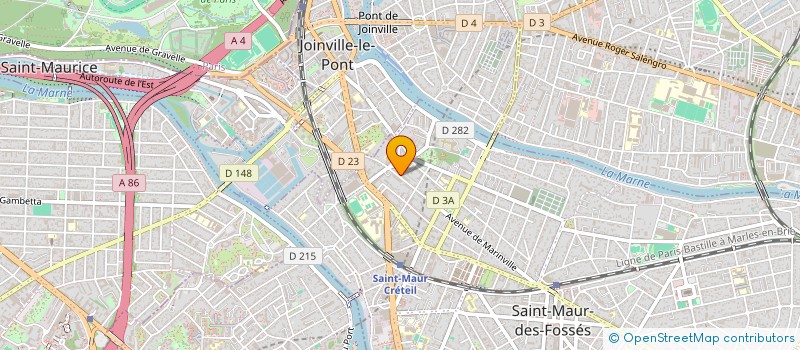 localisation de l'entreprise SYND.COPR. 7 9 RUE DE MARINVILLE à SAINT-MAUR-DES-FOSSES
