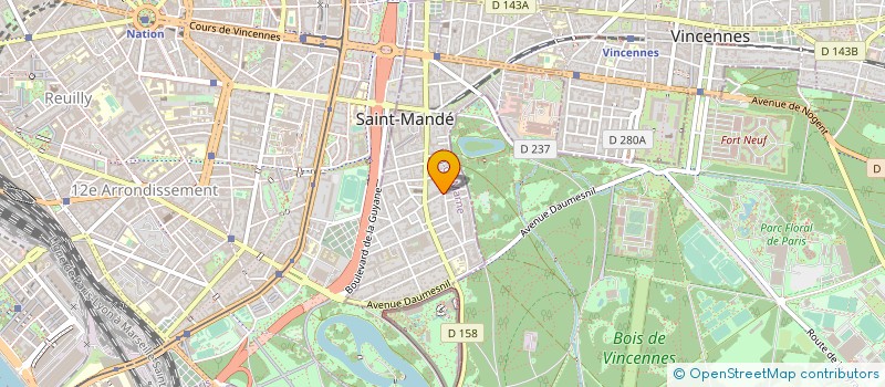 localisation de l'entreprise SYND.COPR. 7 AV. FOCH 94 SAINT  MANDE RE  SAINT-MANDE