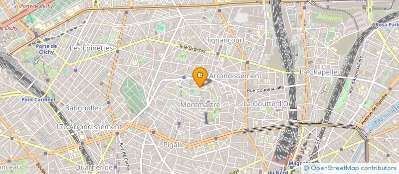 localisation de l'entreprise SYND.COPR. 7 BIS RUE PAUL FEVAL 75018 P  PARIS