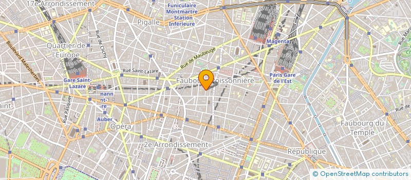 localisation de l'entreprise SYND.COPR. 7 CITE DE TREVISE    PARIS 9  PARIS