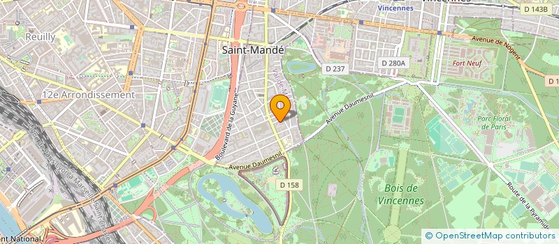 localisation de l'entreprise SYND.COPR. 7 DE BRIERE DE BOISMONT 94 SA à SAINT-MANDE