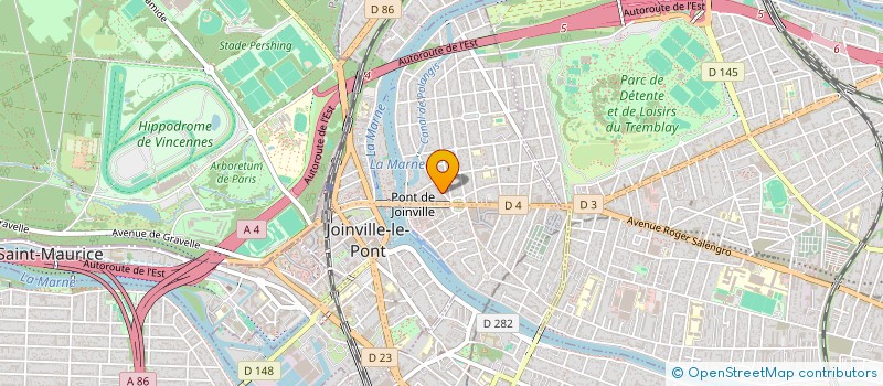 localisation de l'entreprise SYND.COPR. 7 R ESTIENNE D ORVES 94 JOINV  JOINVILLE-LE-PONT