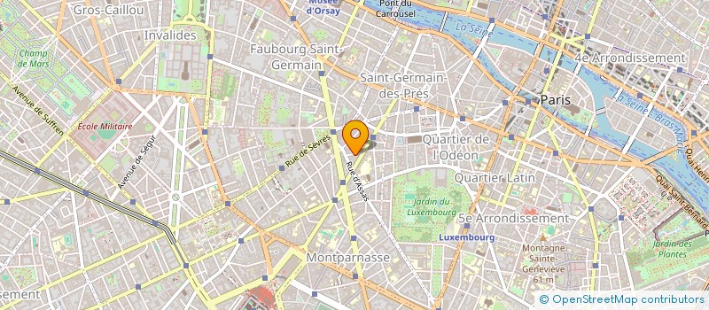 localisation de l'entreprise SYND COPR 7 R GIT LE COEUR PARIS 6  PARIS