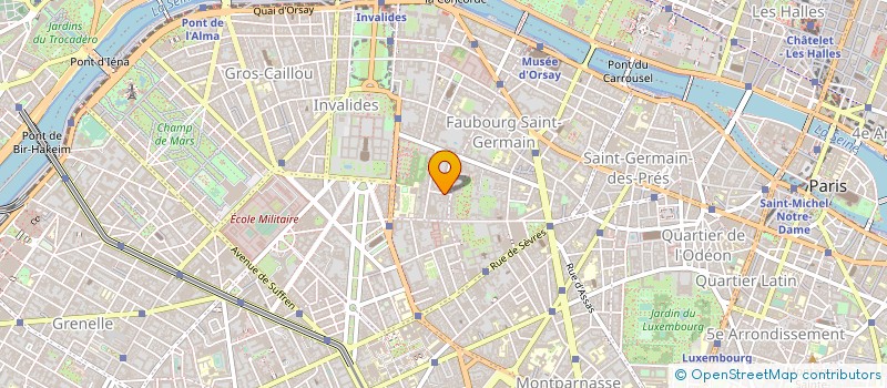 localisation de l'entreprise SYND.COPR. 7 RUE DE CHANALEILLES 75007 P  PARIS