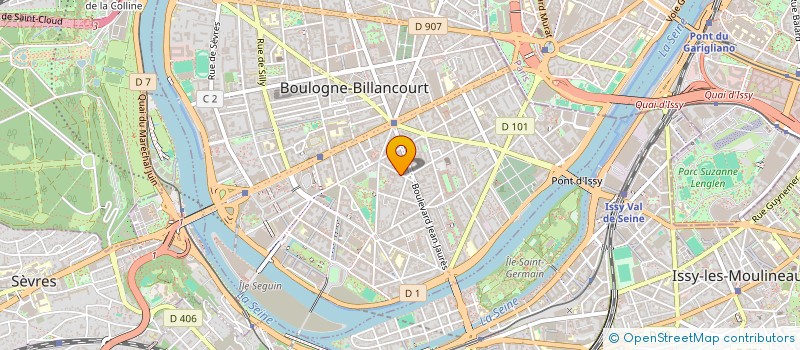 localisation de l'entreprise SYND.COPR. 7 RUE DE CLAMART 92 BOULOGNE à BOULOGNE-BILLANCOURT