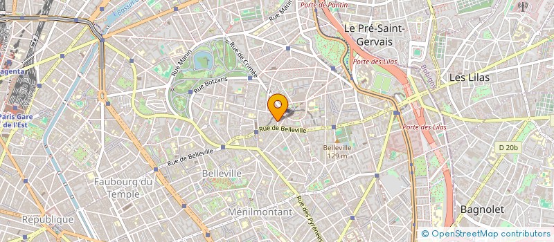 localisation de l'entreprise SYND COPR 7 RUE DES FETES  PARIS