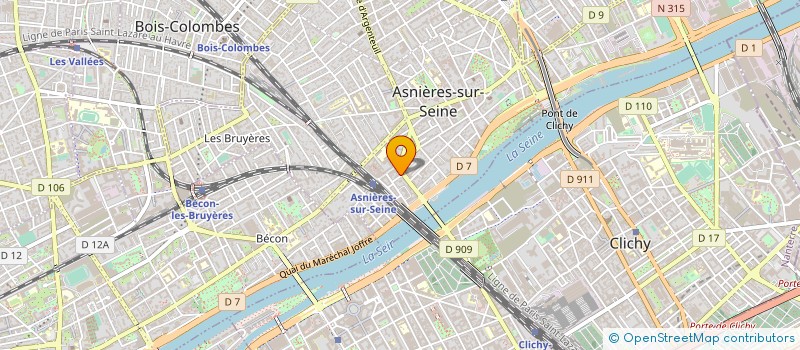 localisation de l'entreprise SYND.COPR. 7 RUE JEAN DUTILLOY  ASNIERES-SUR-SEINE