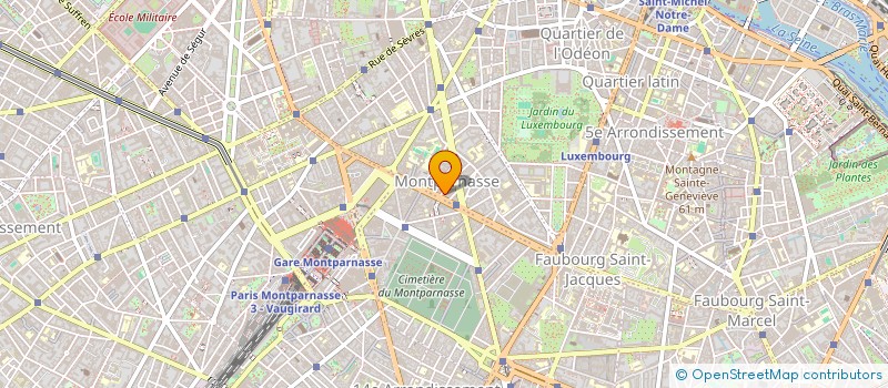 localisation de l'entreprise SYND COPR 7 RUE PEGUY 75006 PARIS  PARIS