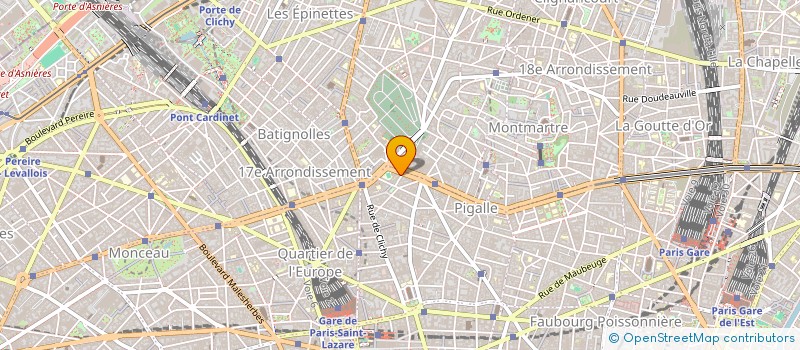 localisation de l'entreprise SYND.COPR. 7 RUE PIERRE HARET   PARIS 9  PARIS