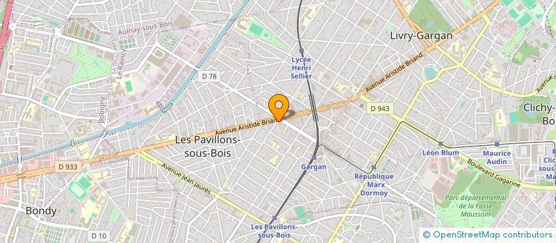 localisation de l'entreprise SYND.COPR. 70 AU 72 RUE DU GAL DE GAULL à LES PAVILLONS-SOUS-BOIS