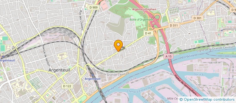 localisation de l'entreprise SYND.COPR. 71 AV DE STALINGRAD  ARGENTEUIL