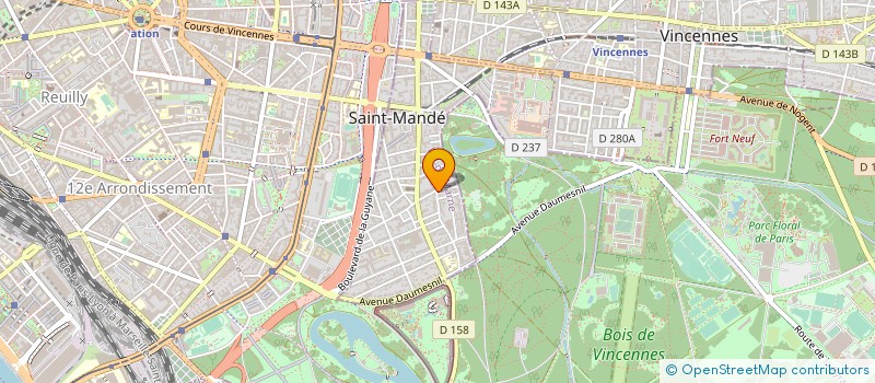 localisation de l'entreprise SYND.COPR. 71 AV SAINTE MARIE 94 ST MAND à SAINT-MANDE