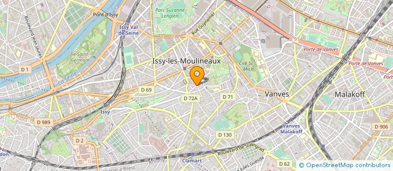 localisation de l'entreprise SYND.COPR. 71 RUE JEAN BAPTISTE CLEMENT à ISSY-LES-MOULINEAUX