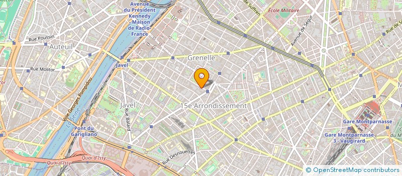 localisation de l'entreprise SYND.COPR. 72 76 RUE DE L EGLISE 75015 P  PARIS