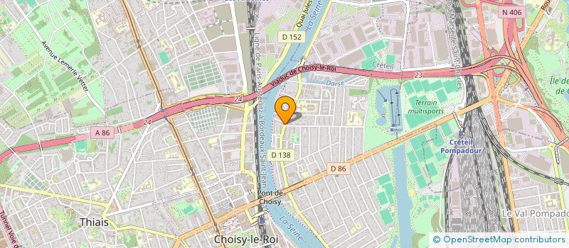 localisation de l'entreprise SYND.COPR. 72 A 78 AV. D'ALFORTVILLE à CHOISY-LE-ROI