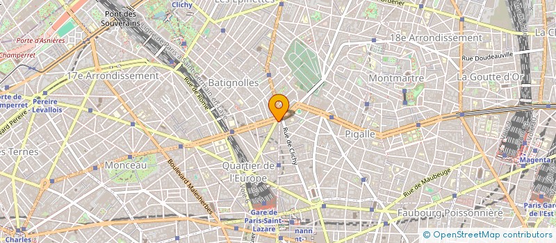 localisation de l'entreprise SYND.COPR. 73 RUE DE CLICHY  PARIS