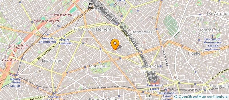 localisation de l'entreprise SYND.COPR. 74 AV DE VILLIERS PARIS 17 RE  PARIS