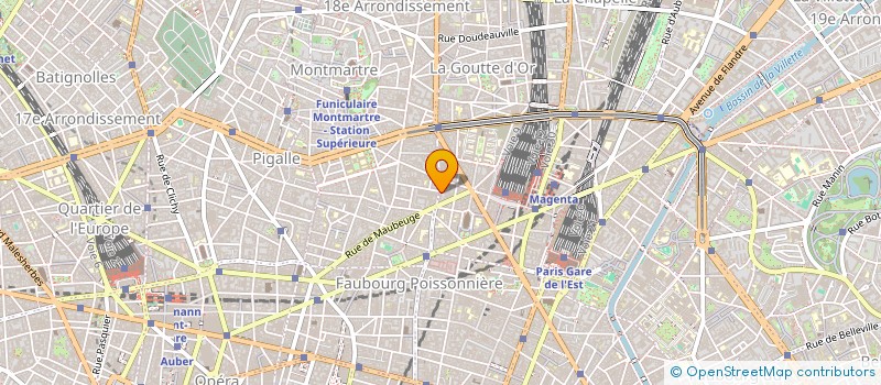 localisation de l'entreprise SYND.COPR. 74 BD ORNANO 75018   PARIS RE  PARIS