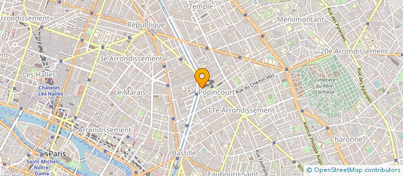 localisation de l'entreprise SYND.COPR. 74 BD RICHARD LENOIR 75011 PA  PARIS