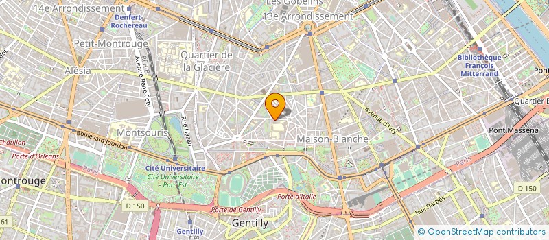 localisation de l'entreprise SYND COPR 74 R DE LA COLONIE 75013  PARIS