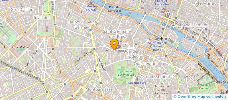 localisation de l'entreprise SYND COPR 74 RUE BONAPARTE 75006 PARIS  PARIS