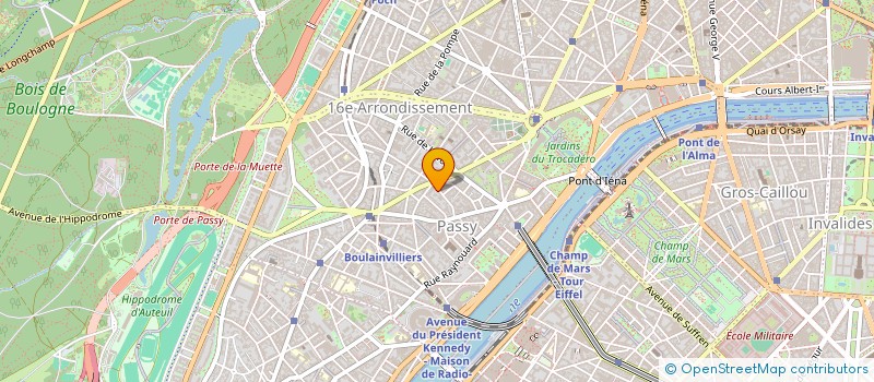 localisation de l'entreprise SYND.COPR. 75 AVE MARCEAU 75016 PARIS RE  PARIS