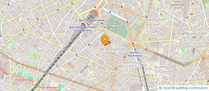 localisation de l'entreprise SYND.COPR. 75 B RUE DU PERE     CORENTIN  PARIS