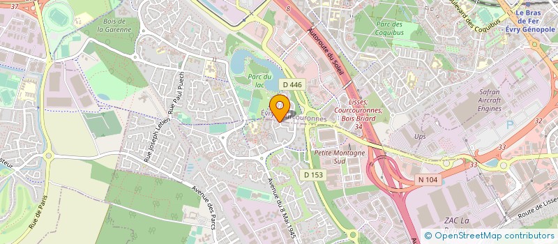 localisation de l'entreprise SYND.COPR. 75 RUE CHARLOT 75003 PARIS RE  EVRY-COURCOURONNES