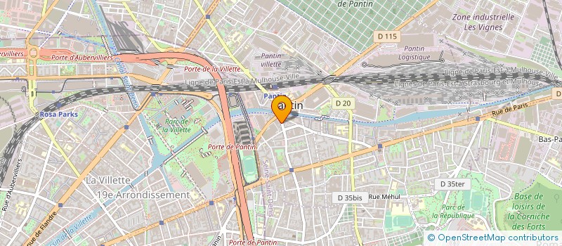 localisation de l'entreprise SYND.COPR. 76 BD DE CLICHY 75018 PARIS R  PANTIN