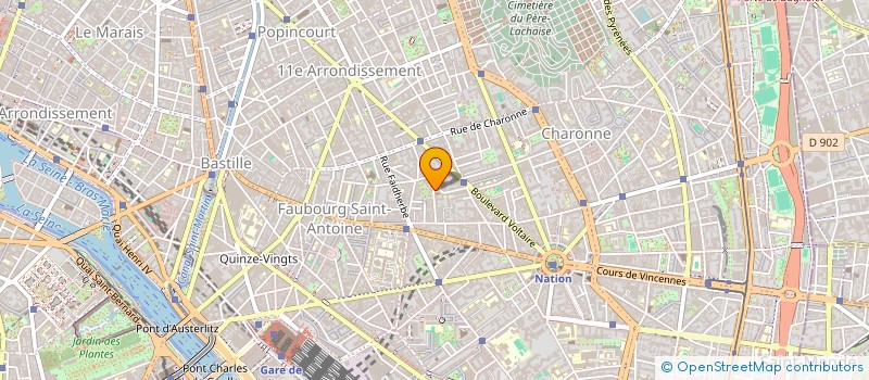 localisation de l'entreprise SYND.COPR. 76 RUE DE LA FOLIE   REGNAULT  PARIS