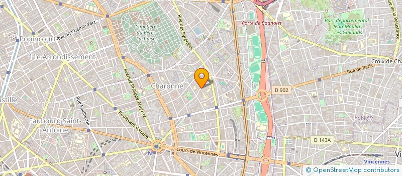 localisation de l'entreprise SYND.COPR. 77 RUE DES HAIES     75020 PA  PARIS