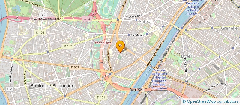 localisation de l'entreprise SYND.COPR. 77T RUE MICHEL ANGE  PARIS 16  PARIS