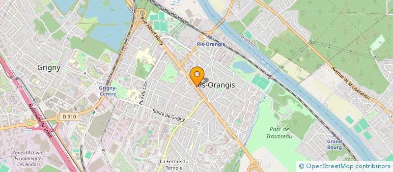 localisation de l'entreprise SYND.COPR. 78 CHEMIN DESSOUS DU LUET LE à RIS-ORANGIS