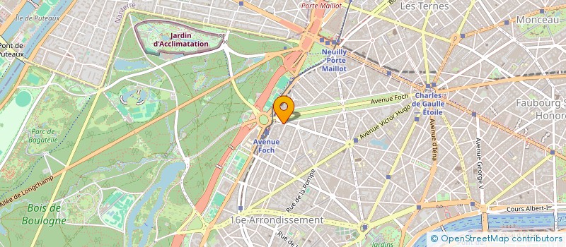 localisation de l'entreprise SYND.COPR.  79 81 AV FOCH 75116     PARIS RE  PARIS