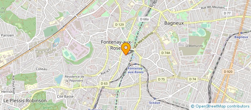 localisation de l'entreprise SYND.COPR. 8-10 RUE DES ROSES FONTENAY à FONTENAY-AUX-ROSES