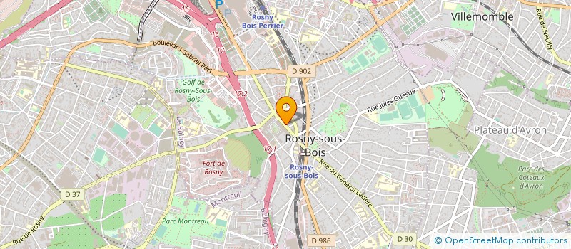 localisation de l'entreprise SYND.COPR. 8-10 RUE EMILE ZOLA RES. LA à ROSNY-SOUS-BOIS