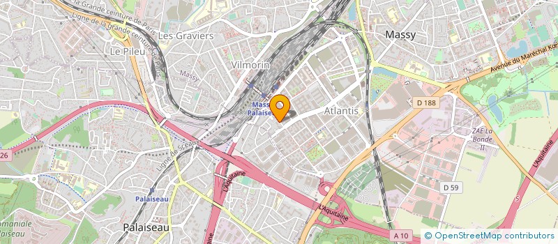 localisation de l'entreprise SYND COPR 8 A 12 AV RAMOLEB GARNIER 91 M à MASSY