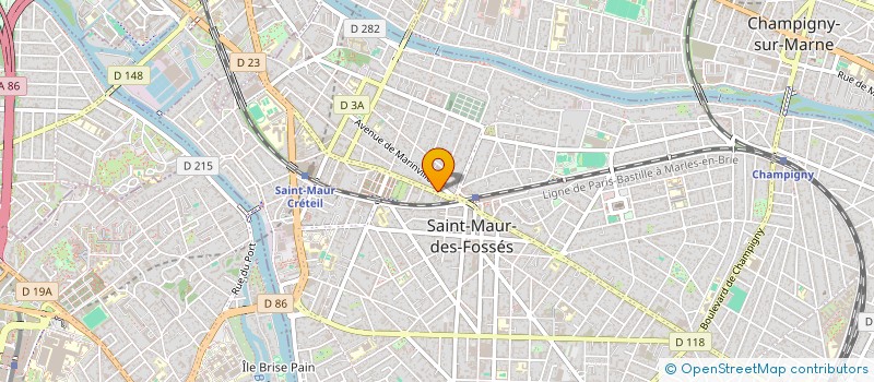 localisation de l'entreprise SYND.COPR. 8 AV MEDICIS 94 SAINT MAUR RE à SAINT-MAUR-DES-FOSSES