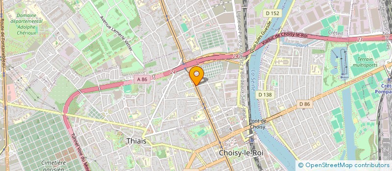 localisation de l'entreprise SYND.COPR. 8 B RUE PASTEUR 94 CHOISY L à CHOISY-LE-ROI