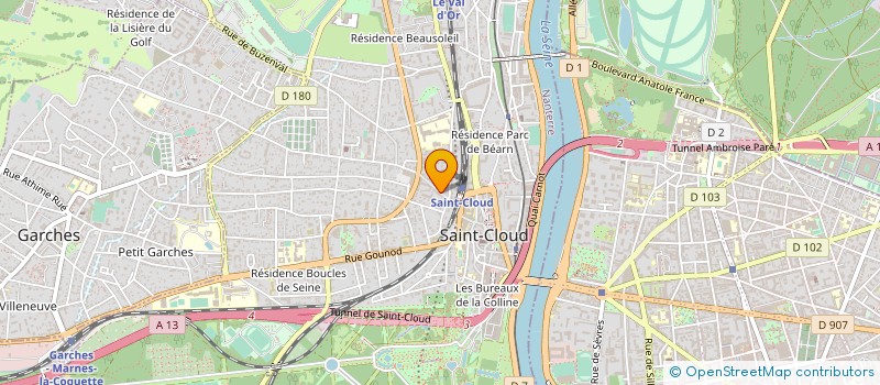 localisation de l'entreprise SYND COPR 8 R ALEXANDRE COUTUREAU à SAINT-CLOUD