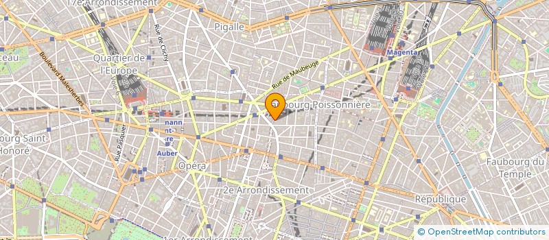 localisation de l'entreprise SYND.COPR. 8 RUE CADET PARIS 8  REP SARL  PARIS