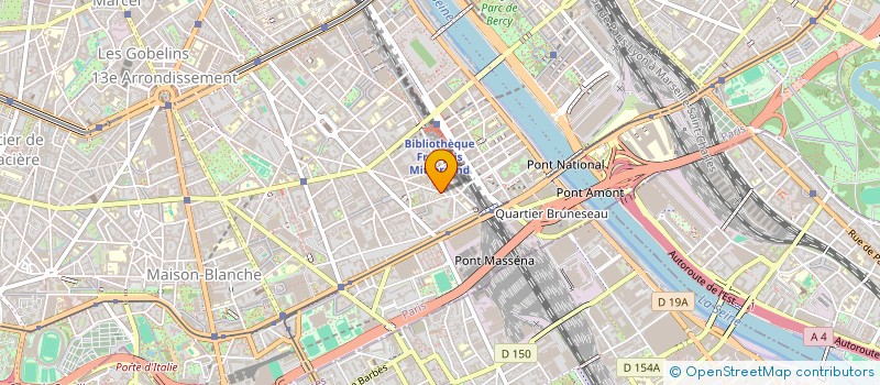 localisation de l'entreprise SYND.COPR. 8 RUE CANTAGREL 75013 PARIS R  PARIS