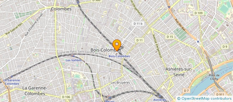 localisation de l'entreprise SYND.COPR. 8 RUE DE LA CONCORDE COLOMBES à BOIS-COLOMBES