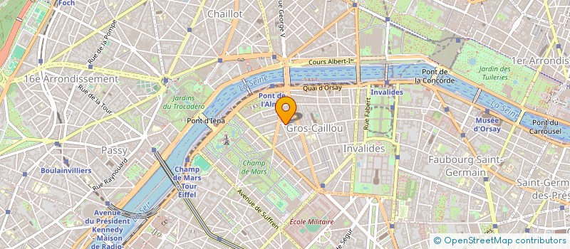 localisation de l'entreprise SYND.COPR. 8 RUE DE MONTTESSUY  75007 PA  PARIS